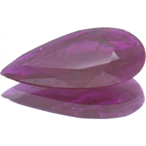 0,94ct Ruby Pear Cut