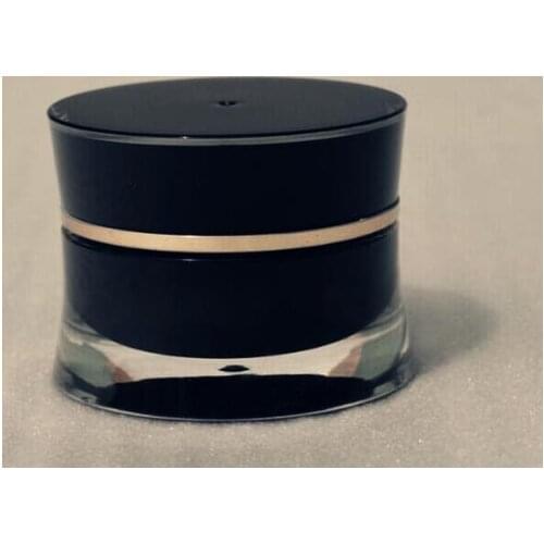 10ml ACRYLIC black slim waist cream jar cosmetic container cream jar 10g Cosmetic Packaging
