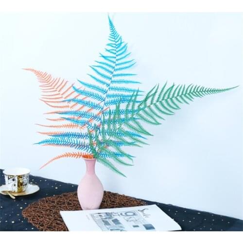10pcs Artificial Leaves Greenery Dried Plant Eternal Flower Fern Leaf Art Room Home Essentials Prty Wedding Navidad Decoration