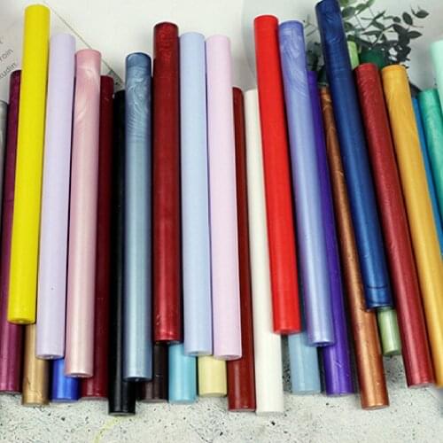 10Pcs 11mm Sealing Wax Stick Beads Stamp For Glue Gun Melt Craft Envelope Wedding Wax Sealing stamp Making Tool