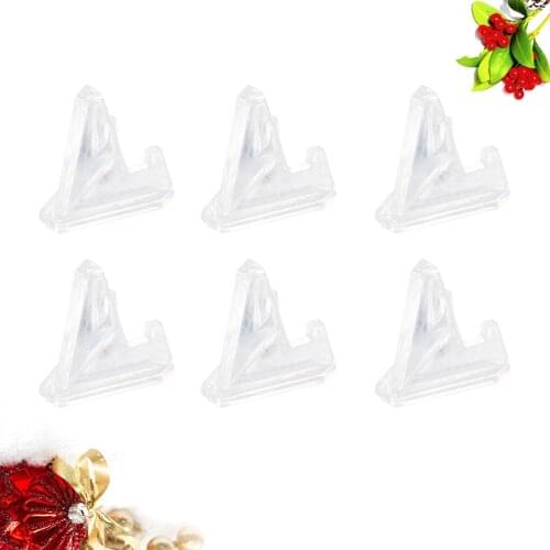 6PCS Coins Medals Display Stand Badge Exhibition Tripod Holder Card Rack - Size S