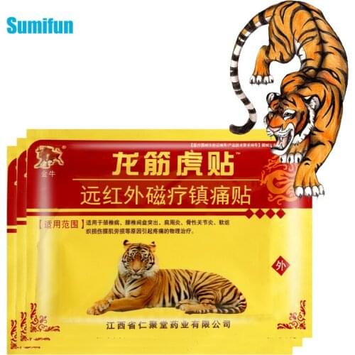8Pcs Tiger Balm Arthritis Pain Plaster Muscle Neck Sprain Joint Relieve Pain Stickers Massage Relaxation Body Health Care