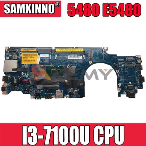 Akemy I3-7100U FOR Dell Latitude 5480 E5480 Laptop Motherboard CDM70 LA-E081P CN-04X333 4X333 TXD2X Mainboard