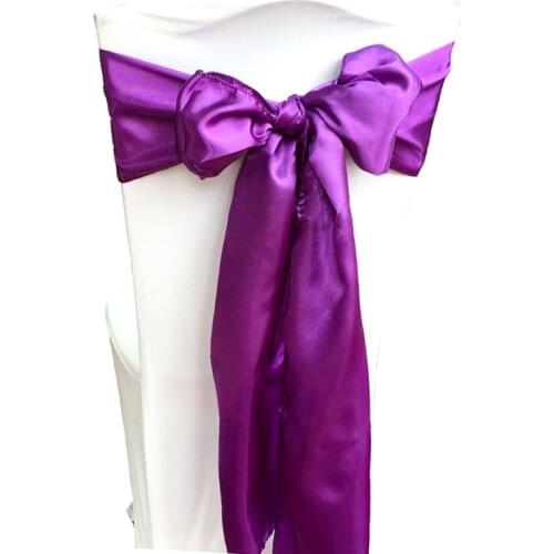 Wedding Chair Sashes Wedding Chair Bow Satin Chair Sashes Ribbon Party Chair Band Decoration Mariage