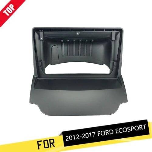 LONGSHI 2 Din 9 Inch Car Radio Installation DVD GPS Fascia Plane Frame for Ford Ecosport 2013 2014 2015 2016 2017 Dash Kit