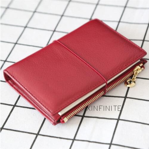 Yiwi 100% Genuine Leather Notebook 9x12.5cm Passport Handmade Vintage Cowhide Diary Travel Journal Sketchbook Planner Gift