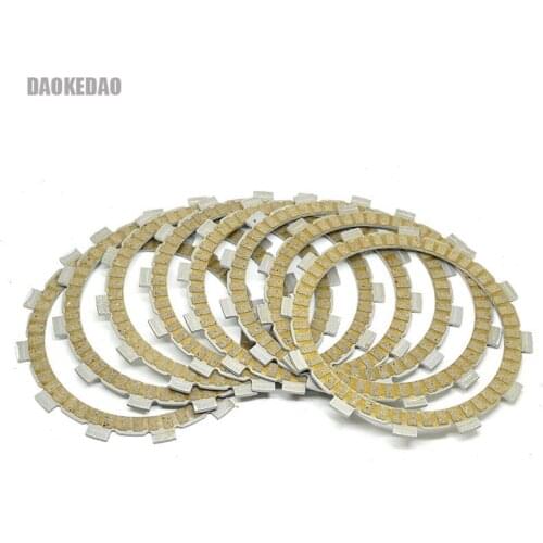 For Kawasaki ZX7 ZX7R ZX7RR 750R ZX750 Ninja ZX 7 7R 7RR 750 R Parts Fiber Clutch Friction Disc Plate Kit 8 Pieces Set