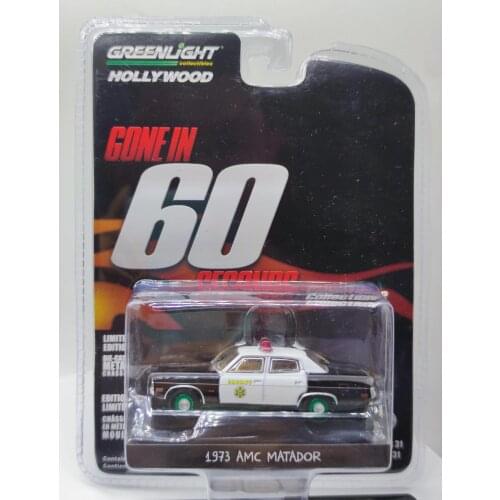 GreenLight 1:64 1973 AMC Matador green machine Alloy model car Metal toys for childen kids diecast gift