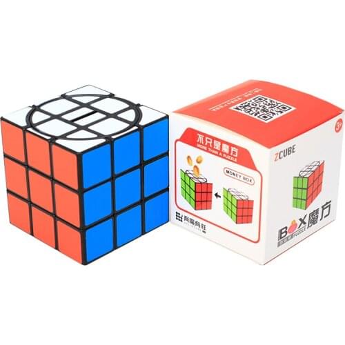 Cube style piggy bank pen container can be customized Advertising cube gift for children DIY pencile magic cube personalilty