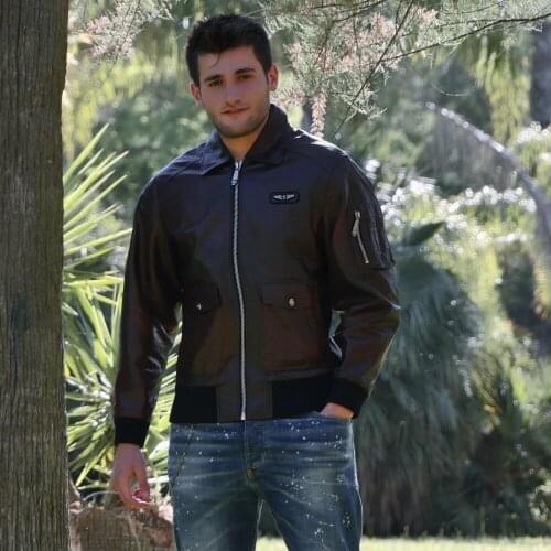 Air Force A-2 Goatskin Leather Flight Bomber Jacket (Five Colors Available)