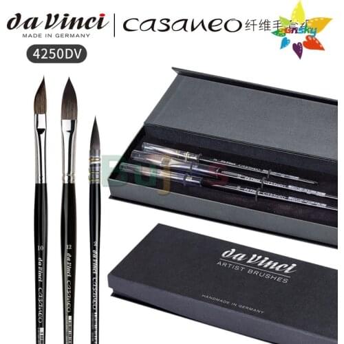 Original Germany da vinci CASANEO 4250DV Artist Brushes Synthetic fiber hair Watercolor pen set Professional art supplies