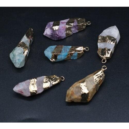 Natural Stone Pendant Irregular Add Color For Jewelry Making DIY Necklace Bracelet Earrings Accessory