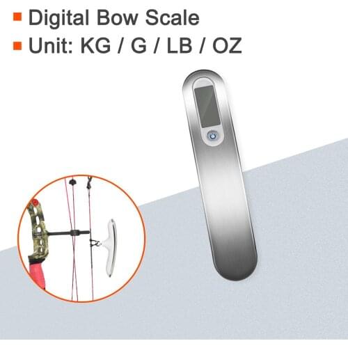 Portable Electric Digital Bow Scale Hang Scale Bow Pounds 0-110lbs Bow Draw Weight Measuring Archery Hunting