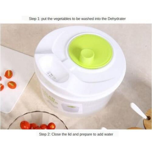 Salad Spinner Vegetable Washer Quick Dry Anti-Wobble Tech Multi-Use Crisper