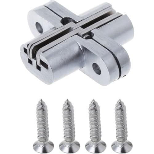 Hidden Cross Hinge Concealed Mortice 180 Celsius Opening Folding Door Furniture Hardware