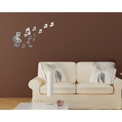 Note Mirror Sticker DIY Decorative Sticker home decoration accessories for living room