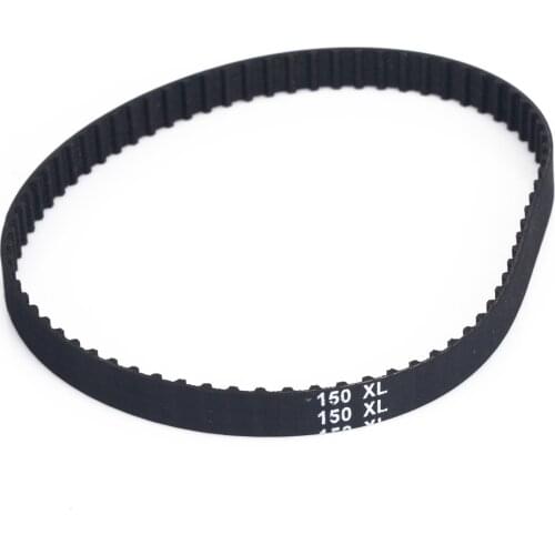 1pc 10mm Transmission Belt 150XL037 Black Color Synchronized Timing Belt 75 Teeth Cogged Rubber Geared Drive Belts