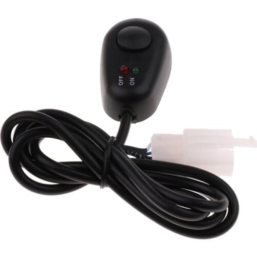 12V Car Push Button On/Off Switch Waterdrop Shape With Red/Green LED Lights