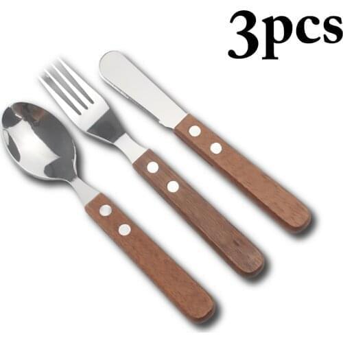 3Pcs/Set Cutlery Set Mirror Polished Flatware Set Forks Spoons Knives Steel Cutlery Set Silverware Set Kitchen Tableware Tool
