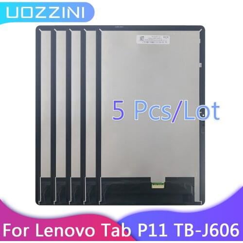 5Pcs/Lots 11 inch For Lenovo Tab P11 JB-J606 J606F LCD Display Touch Screen Digitizer Assembly Replacement For J606 100% Tested