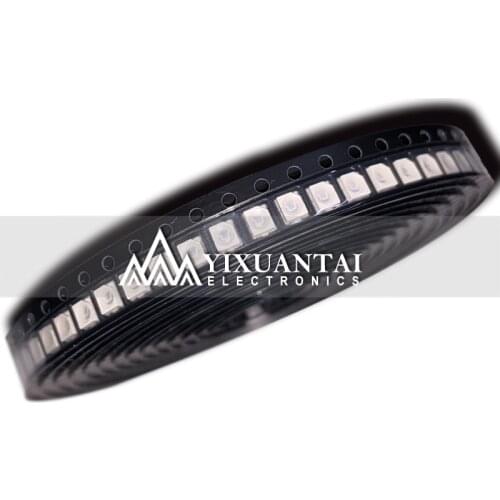 500pcs/lot3528 LED SMD White Chip PLCC Ultra Bright Surface Mount 20mA 3V 7-8LM Light-Emitting Diode LED 1210 SMT Lamp Light Red