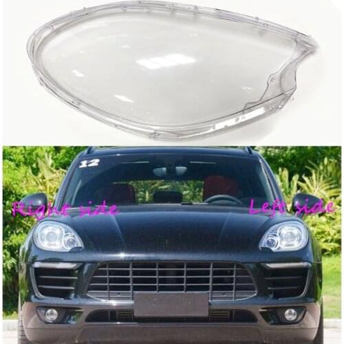Car Headlight Lens For Porsche Macan S Macan Turbo 2012 2013 2014 Headlamp Cover Car Replacement Front Auto Shell Cover
