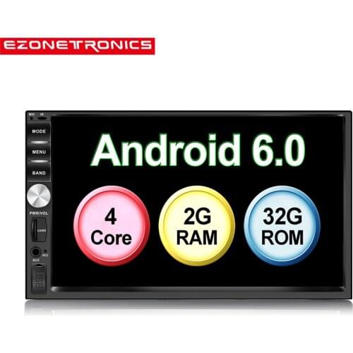 7" Android6.0 Quad Core 2G+32G Universal Double 2Din for Nissan Car Audio Stereo GPS Navigation Radio Kits Car Multimedia No DVD