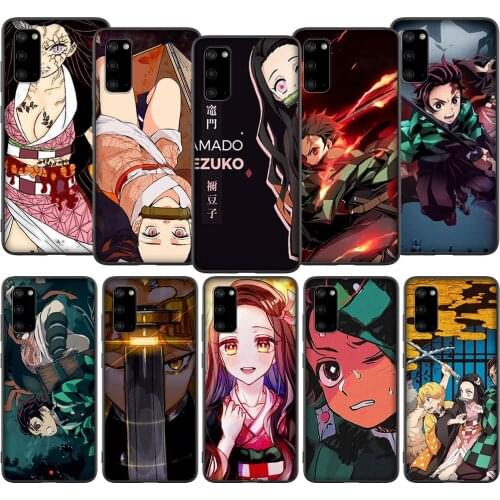 T51 Demon Slayer Kimetsu No Yaiba Case for Samsung Galaxy Note 8 9 10 S6 S7 S8 S9 S10 S10E S20 Ultra Plus Edge Lite