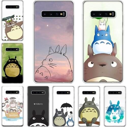 Cute Totoro Spirited Away Ghibli Miyazaki Anime Kaonashi Phone Case For Samsung Galaxy A71 A70 A51 A50 A41 A40 A30 A21 A10 A01 A