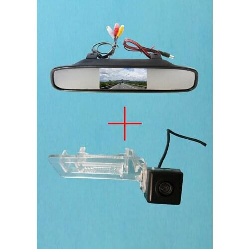 HD Video Auto Parking Monitor LED Night Vision CCD car Rear view camera with 4.3inch Color view Monitor for Merecede-Benz SMART