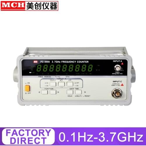 Frequency Meter 0.1Hz - 3.7GHz Precision Frequency Meter 9 Digit Display 20m Vrms Frequency Counter