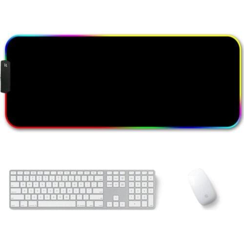 LED Luminous Colorful RGB Lights Anti-slip Gaming Mouse Pad Mat for Computers