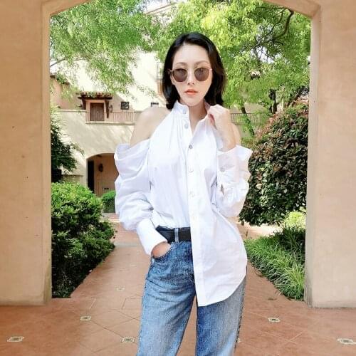 MG maison gabrielle Womens Long Shirts