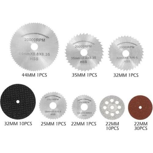 60 piece cutting sheet set electric grinding lifting fitting cutting set