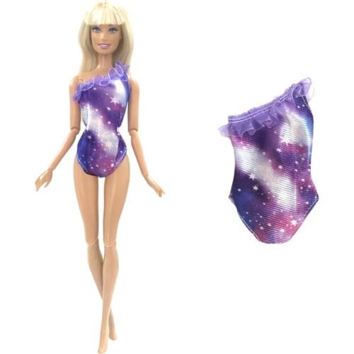 NK 1 PCS Fashion Bikini New Swimsuit Purple Swimwear for Barbie Doll Dress Beach Wear Accessories Dressing Up Kids Toy 4X
