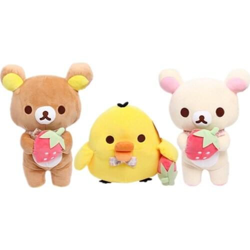 New Cartoon Strawberry Rilakkuma Korilakkuma Kiiroitori Plush Kids Girls Boys Stuffed Toys For Children Christmas Gifts