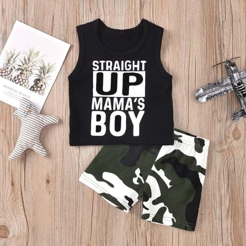 Pudcoco Newborn Baby Boy Clothes Summer 2020 Letter Print Sleeveless Vest Tops Short Pants 2Pcs Outfits Clothes Summer Set