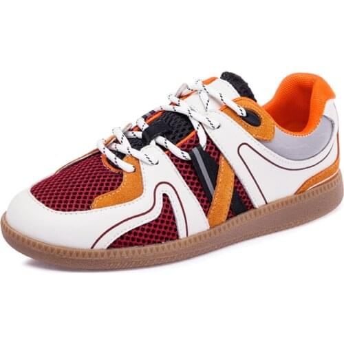 Autumn New Women Shoes Suede Color-blocking Fabric Flat-Bottom Sports Casual Shoes Womens senkers