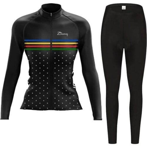 Autumn Cycling Clothing Jersey Sets Long Sleeve Bib Pants Bike Bicycle Riding Skinsuit MTB Sportwaer Suit Ropa Maillot Ciclismo