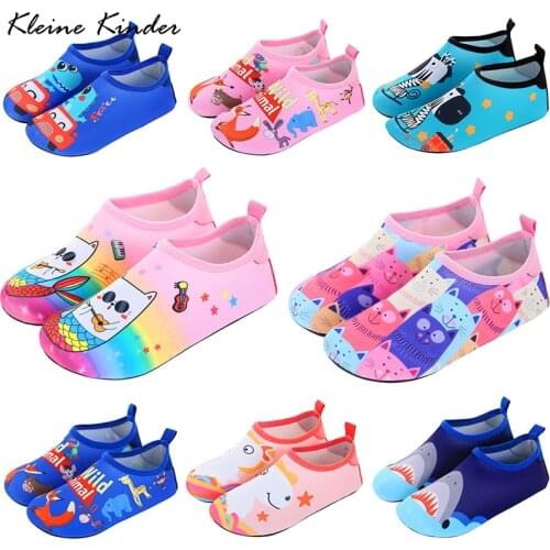 Children Outdoor Water Shoes Barefoot Aqua Socks Boys Girls Animal Anti-Slip Snorkeling Diving Wading Shoes Beach Swimming Shoes