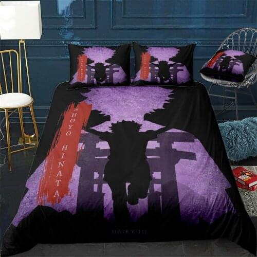 Haikyuu hinata Duvet Cover Comfortable Quilt Home Decora Design Universal Bedding Set Bedclothes+Pillowcase 3pcs