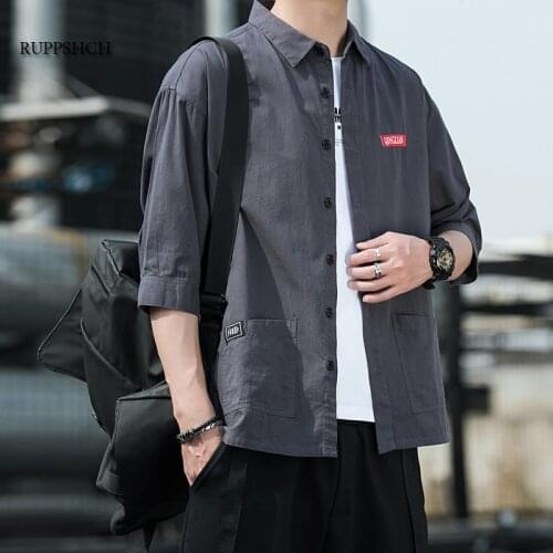 RUPPSHCH Men's Long Shirts