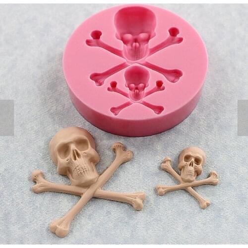 Silicone molds cake decoration tools cake baking tools skull moulds Christian rose chocolate fandont mold Silica gel mould