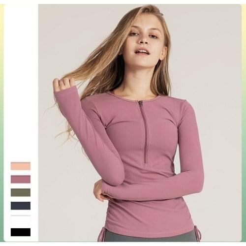 Sports T-shirt Womens Elastic Quick Dry Tights Outdoor Running Top Yoga Fitness Suit