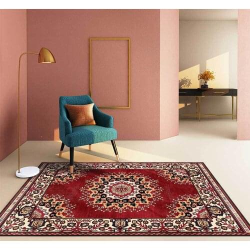 Vintage Persian Carpets For Living Room Bedroom Area Rugs Parlor Non-Slip Absorbent Tapis Floor Retro Mat Boho Ethnic Morocco