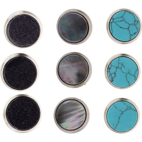 3 Pcs Trumpet Finger Buttons Valve Finger Trumpet Cap Screw Cover for Musical Bass Instrument Trumpet Repairing Accessories