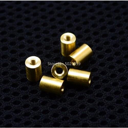 10 pieces brass Connecting pipe rivet Cheese M3 M3.5 Thread Diy Knife material Making knife Handle screw Cylindrical Nuts