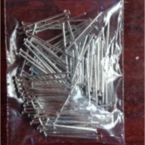 26pcs D0.8mm*18mm*1.5mm module power pin flat head cap straight needle tin-plating