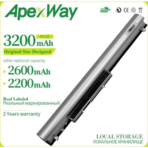 Apexway LA04 LA04DF Silver Laptop Battery For HP Pavilion TouchSmart 14 15 248 G1 350 G1 HSTNN-YB5M HSTNN-UB5N HSTNN-Y5BV/DB5M