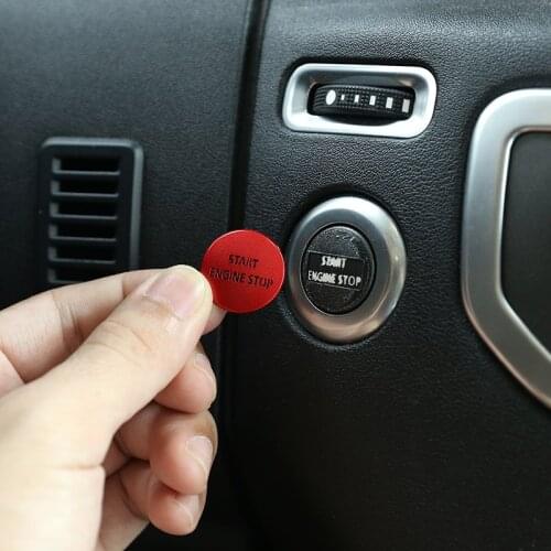Aluminum Car Engine START Button Replace Cover STOP Switch Stickers For Land Rover Range Rover Sport Discovery 4 Car Accessories